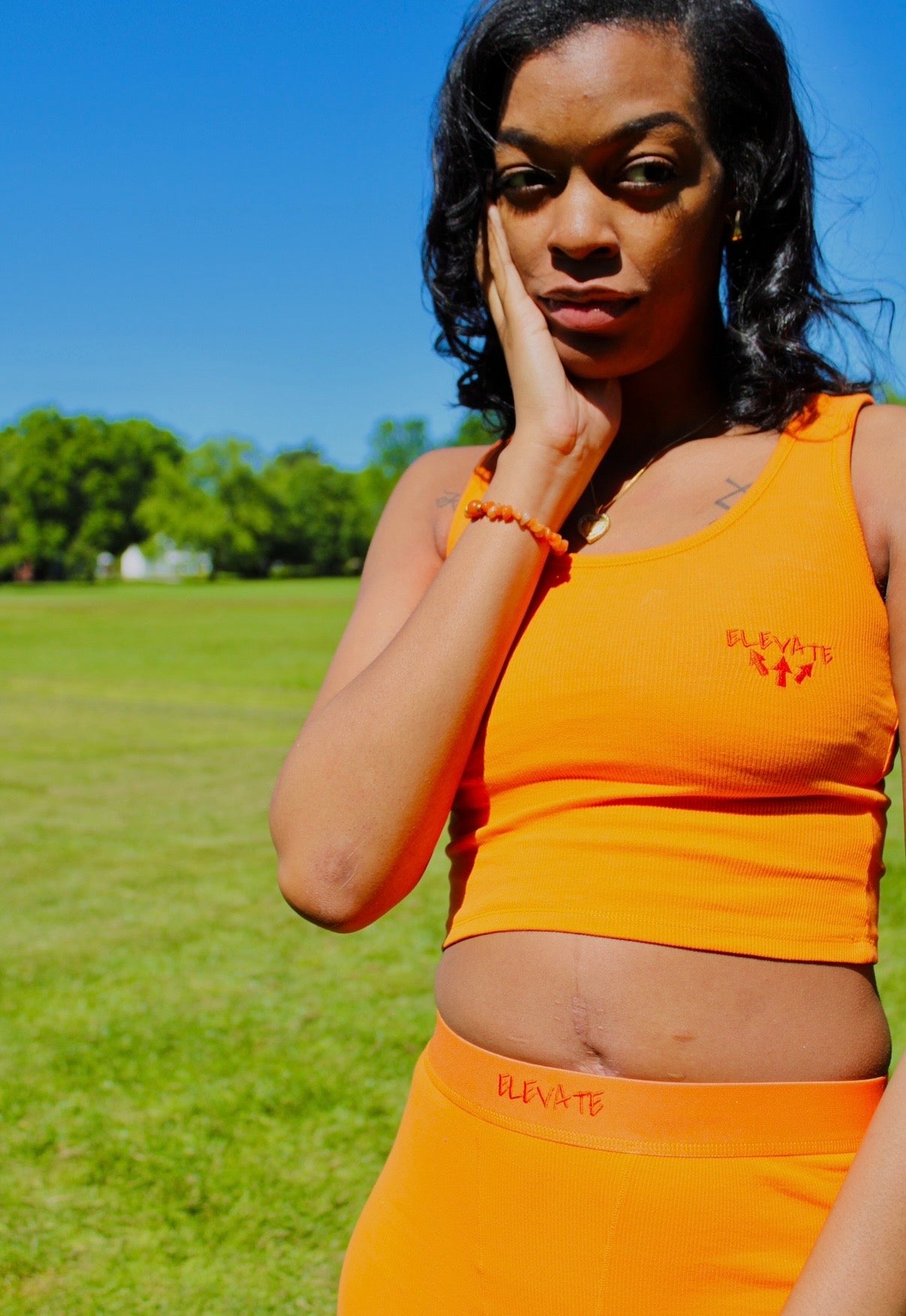 Elevate Orange Ladies Set